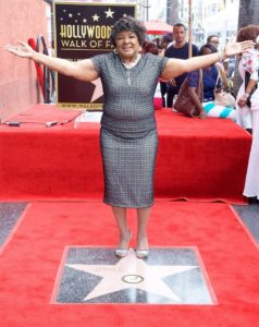ShirleyCaesarStandsOnHerNewlyUnveiledHollywoodWalkOfFameStar