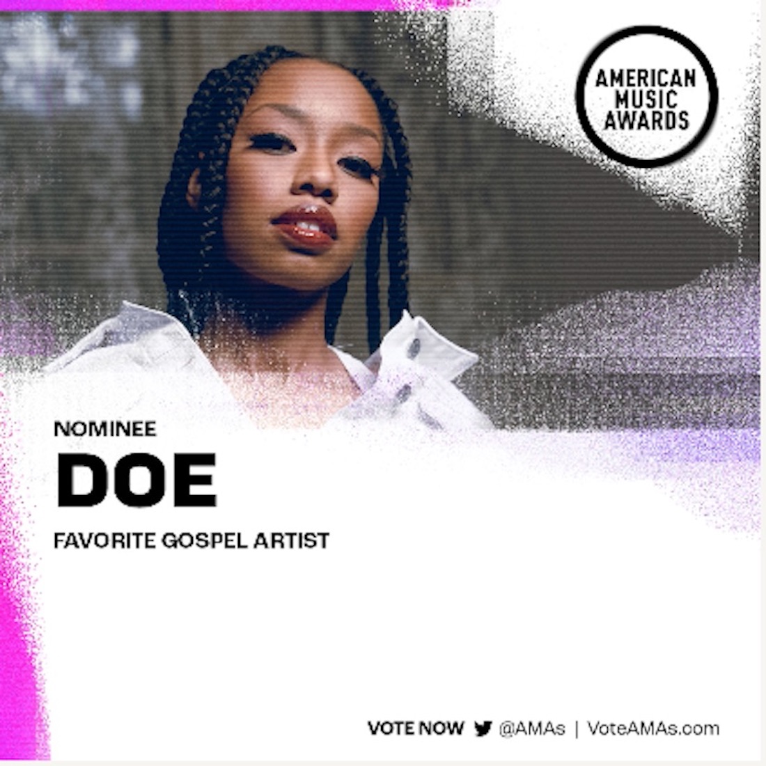 DOE-American Music Awards nominee-Favorite Gospel Artist