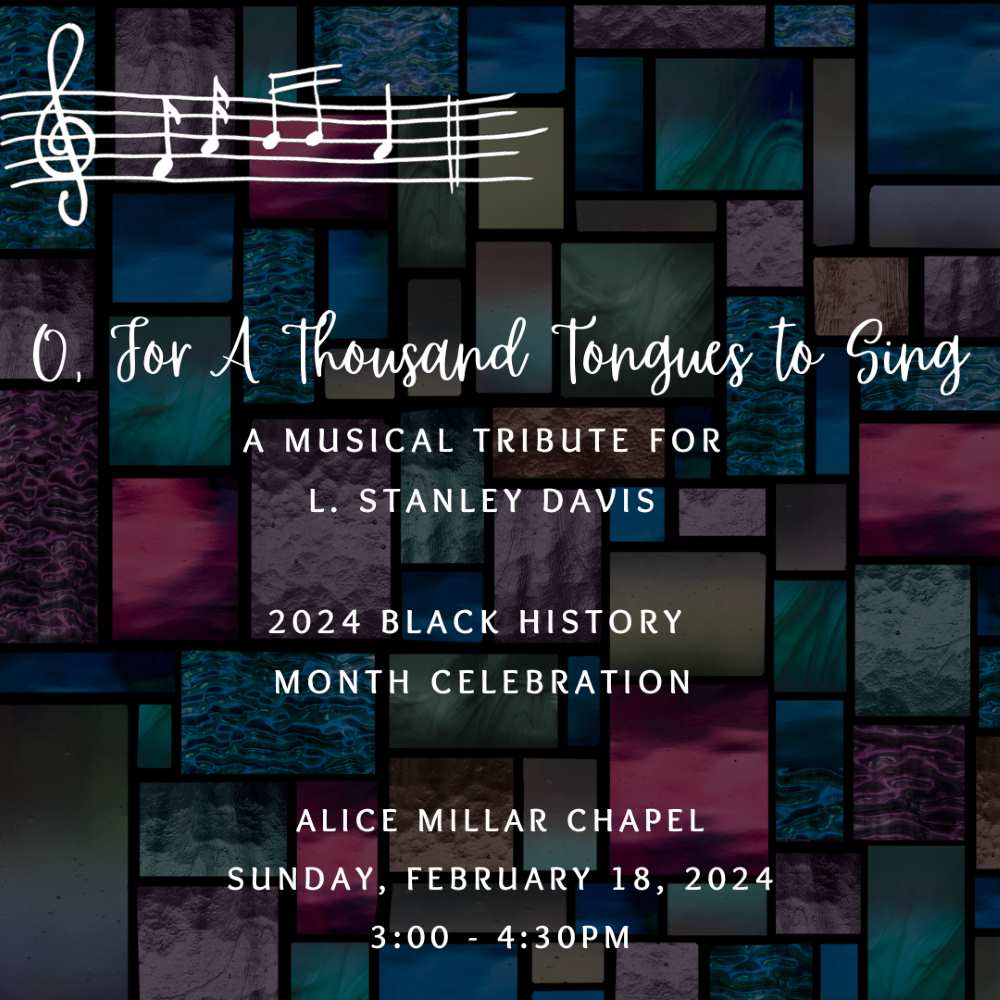 Stanley Davis Musical Tribute invitation