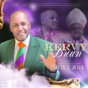 Bishop Kervy Brown death notice