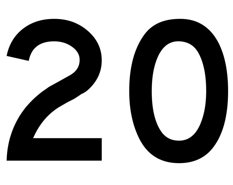 The number 20