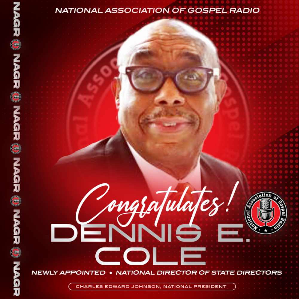 Photo of Dennis Cole as National Director, National Association of Gospel Radio