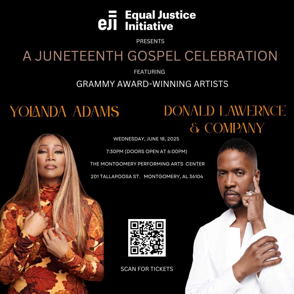 Ad for Juneteenth concert in Montgomery, Alabama 2025