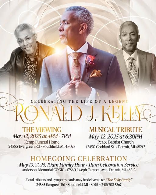 Homegoing details for Ronald J. Kelly