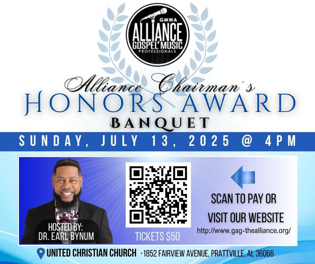 Invitation to The Alliance of Gospel Music Professionals Honors Award Banquet