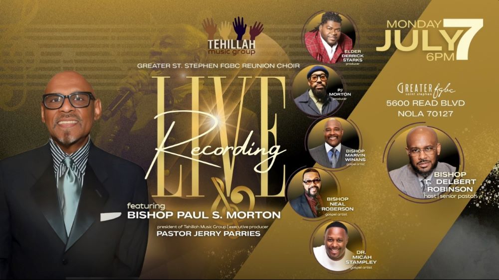 Advertisement for Greater St. Stephen live recording July 7
