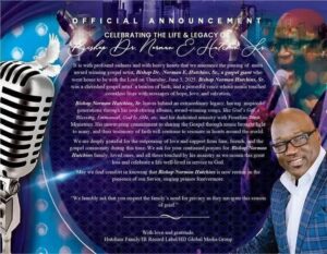 Statement regarding the death of Bishop Norman Hutchins
