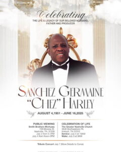 Celebration of Life Details for Sanchez Harley