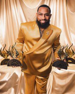 Pastor Mike Jr. with his Stellar Awards, 2025
