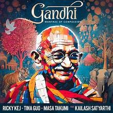 Cover art for Ricky Kej album, "Gandhi"