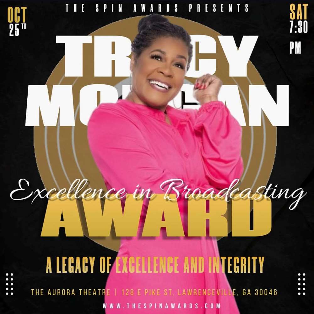Image of gospel announcer Tracy Morgan in announcement of new Tracy Morgan Award for Excellence in Broadcasting