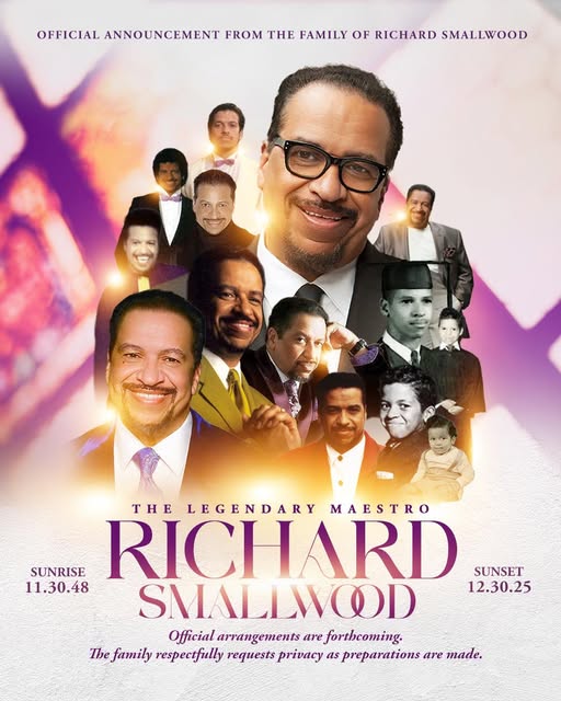 Announcement of the passing of Richard Smallwood