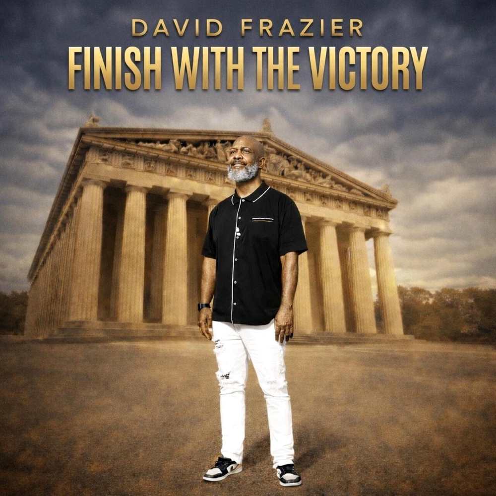 Cover art for David Frazier's single, "Finish With the Victory"