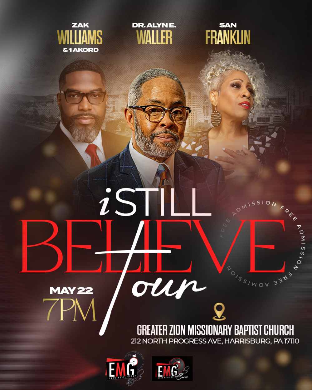 Advertisement for I Still Believe Tour May 22