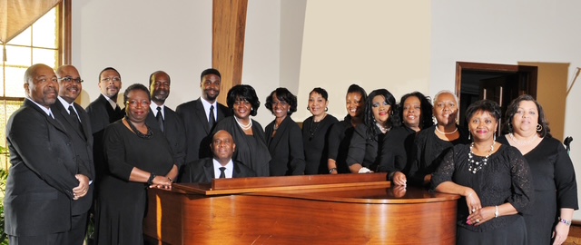 Photo of the Levitical Singers with Clarence McEwen