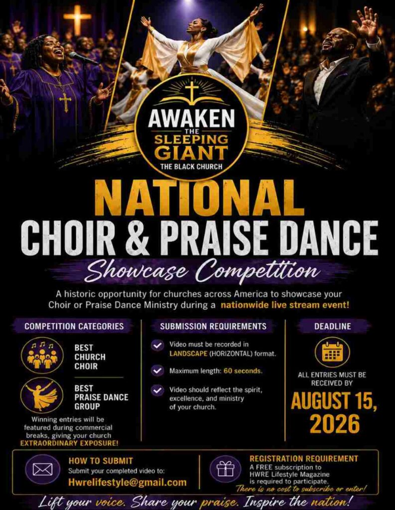 National Choir and Praise Dance Showcase Advertisement