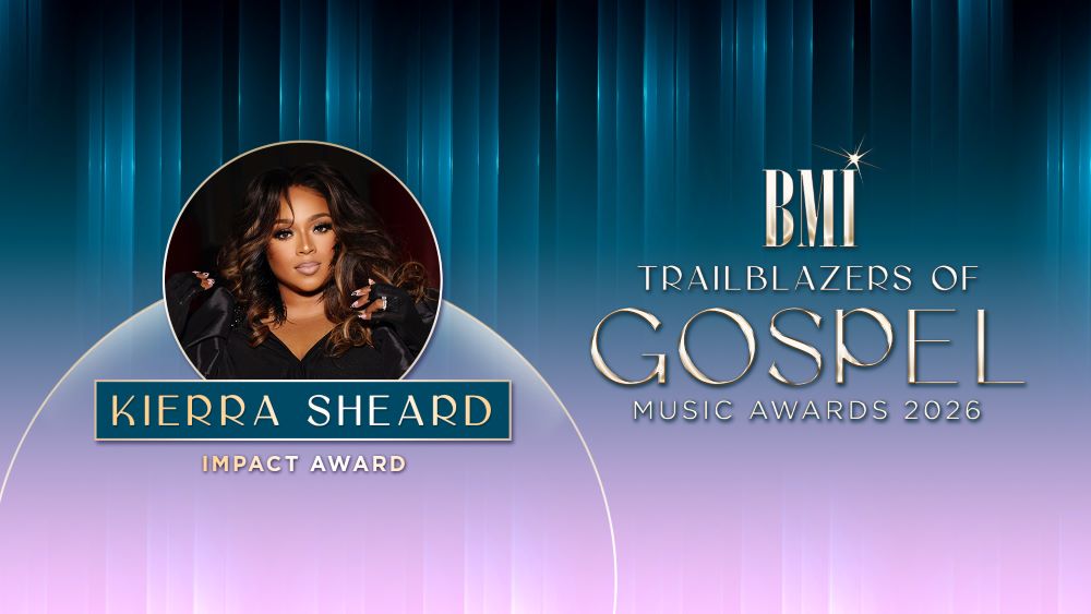 Badge announcing Kierra Sheard to receive BMI Impact Award 2026