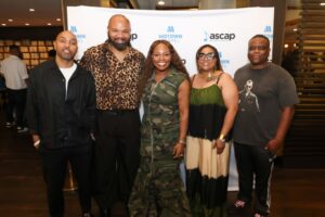 Tasha Cobbs Leonard and team at ASCAP event during Stellar Awards weekend